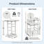 Ensembles de bar de patio blanc durable, bistro Hdpe toutes saisons pour recevoir