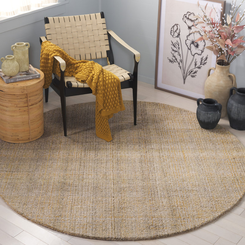 Klair Hand Tufted Performance Rug, Round 6'