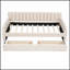 Lit de jour rembourré avec tiroirs et support en lattes de bois, parfait pour les petits espaces et le rangement supplémentaire-250010191