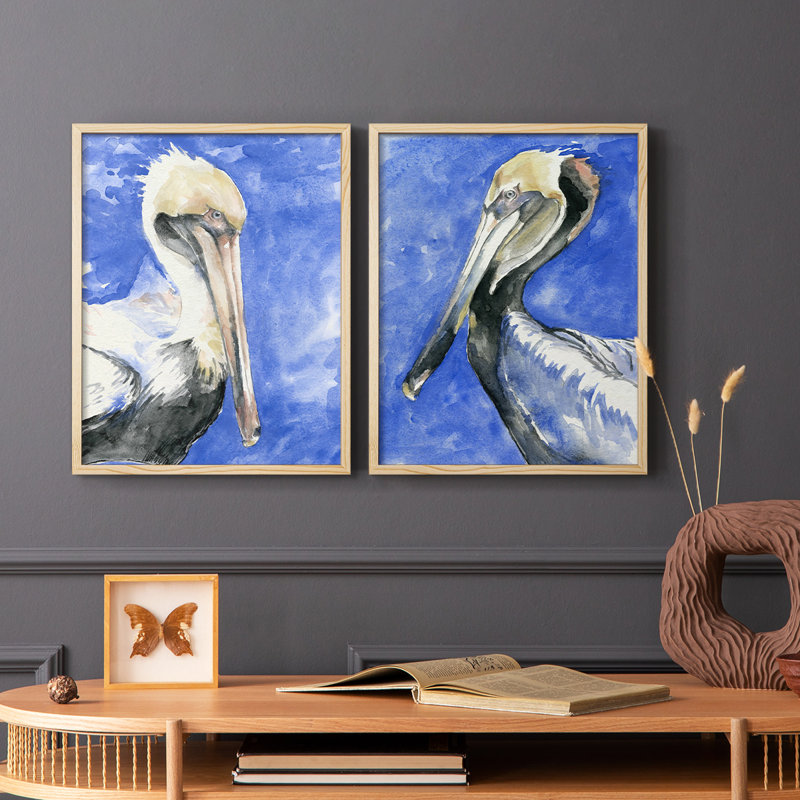 «Pelican Pool I», reproduction encadrée de qualité supérieure - prête à être accrochée - aucun clou requis - aucun clou requis