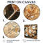 Impression sur toile Frosty Oak Leaf I - Leaves-1450481954-1450481955-1450481953