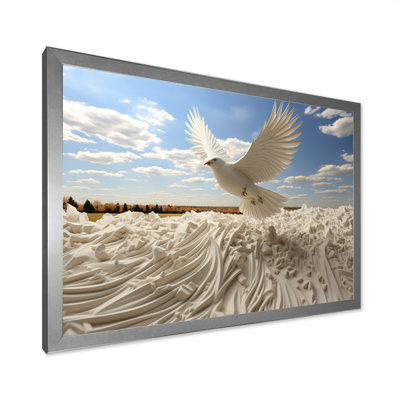 Take Off White Dove Harmony - Dovewall Art