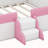 Upholstered Daybed With Fence And Stairs-67056425