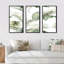 Motif tropical de S avec feuilles de noix de coco et Monstera - 3 pièces, impression sur toile-1578558817-1578558750