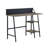 Garima Rustic Oak With Black Finished Legs Writing Desk (Not Including Office Chair)