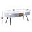 Rectangular Coffee Table with Drawer - White & Black Versatile Style