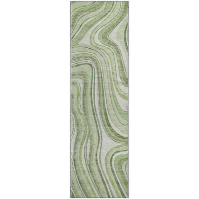 Premium Machine Washable Prisco Aloe Rug