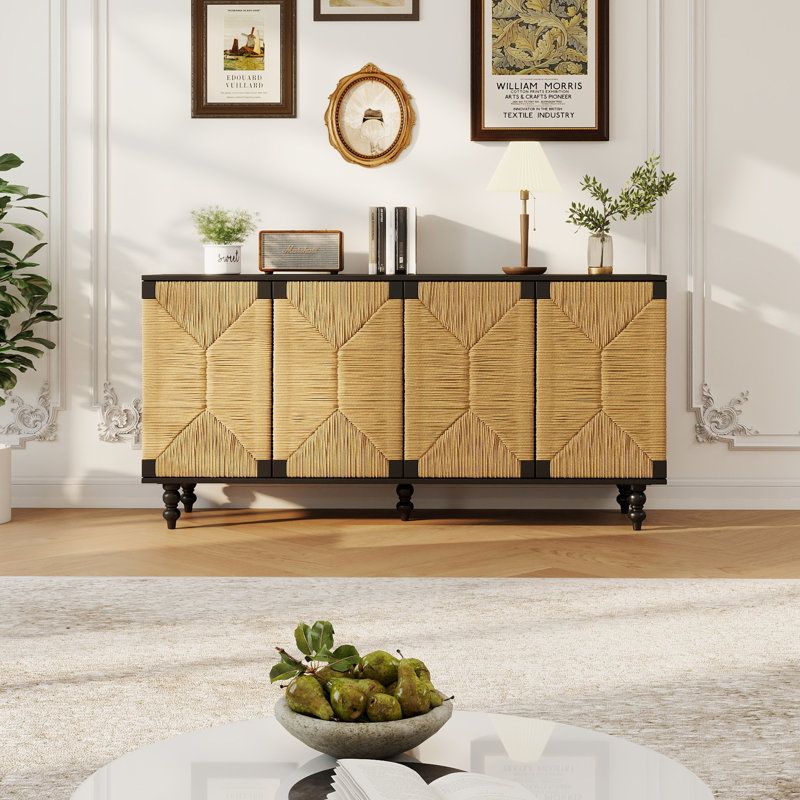 Meuble télé avec rangement Buffet Accent Natural