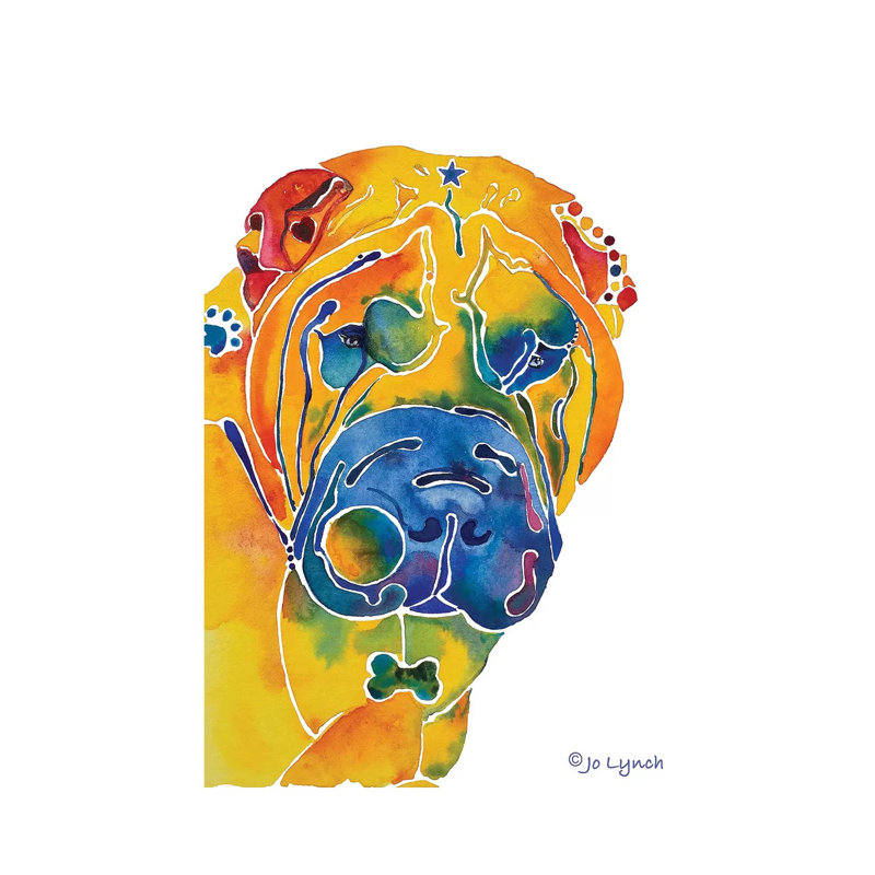 SharPei Dog Breed 1 Piece Wrapped Canvas Wall Art