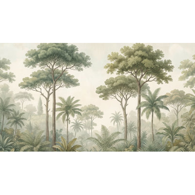 Papier peint paysage tropical