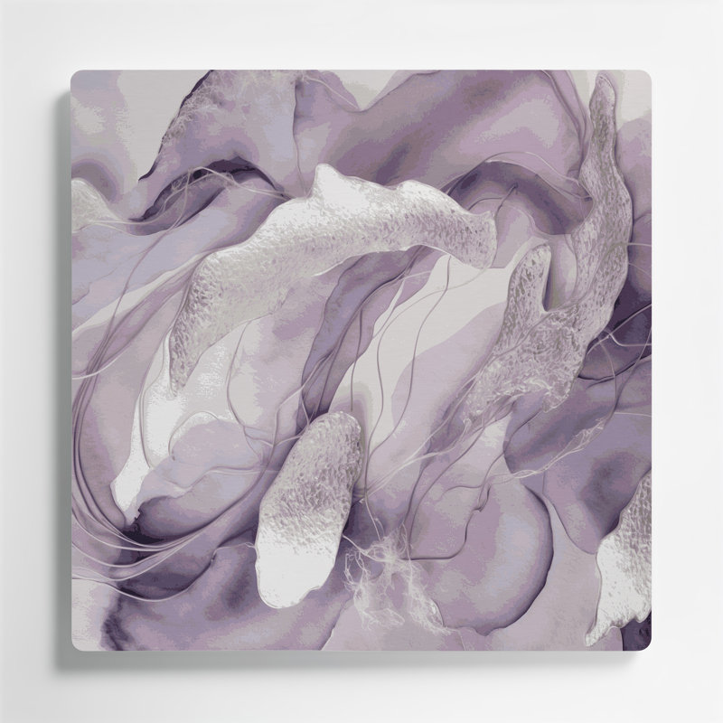 Aquarelle abstraite, art mural en métal beige 12
