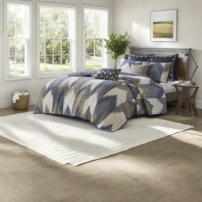 Ensembles de literie en coton de qualité supérieure pour grand lit, chevron moderne pour la maison