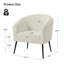 Chaise avec accoudoirs modernes 27,5 po Cadie-94883778