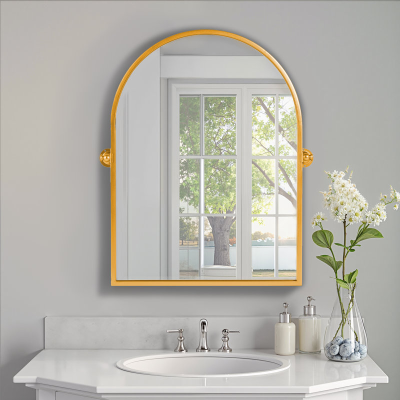 Miroir mural Avais, 31" x 24", Gold