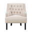 Chaise rembourrée en bois massif chenille, garniture cloutée, hauteur de l'ensemble de 27 po, fabrication de tissu de salon et de contreplaqué, profondeur d'assise de 22,5 po, espace-608990793