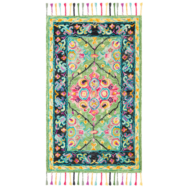 Vahakn Hand Tufted Wool Oriental Rug, Rectangle 3' x 5'