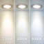 PureVue White Under Cabinet LED Puck Light, 2700K, Brushed Steel-40903278