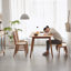 Banc de table en bois de chêne naturel pour salle à manger-571155362