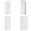 Garde-manger 72 po en métal blanc - tablettes réglables de 66 lb, assemblage sans outil de 40 minutes