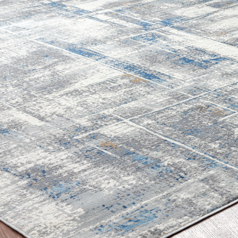 Michigamme Area Rug in Blue/Gray, Rectangle 8'6" x 11'6"