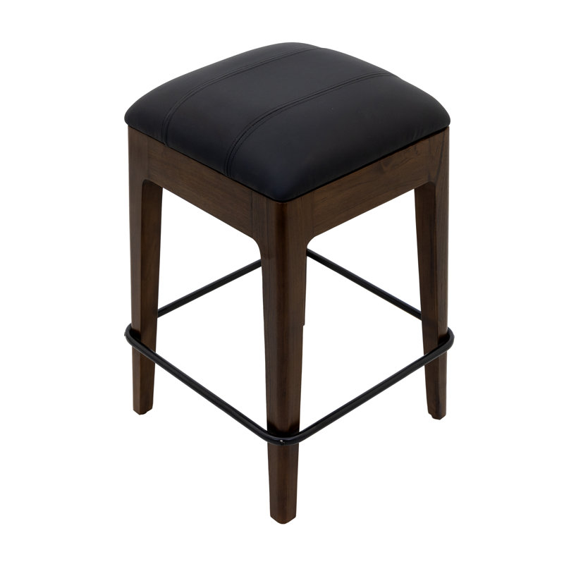 Abau Leatherette Counter Stool