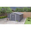 Barnesville 13 x 11ft Metal Garden Shed Waterproof Galvanised-2102820109