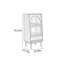 Petite armoire d'appoint avec couvercle en verre