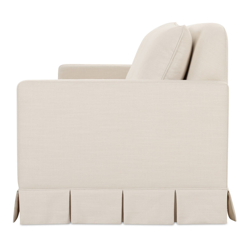 Pellicano 98'' Sofa, Cream Polyester Blend