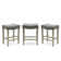Rexalynn Upholstered Counter Stool with Solid Wood Frame