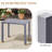 Aluminum Rectangular Side Table-537187137