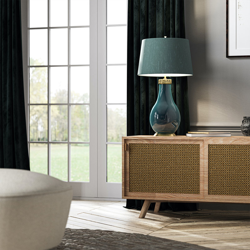 Eletta Havering Table Lamp, Azure Turquoise