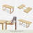Narcie Rectangular Acacia Solid Wood Outdoor Dining Table , 90.5 " W 29.5 " D