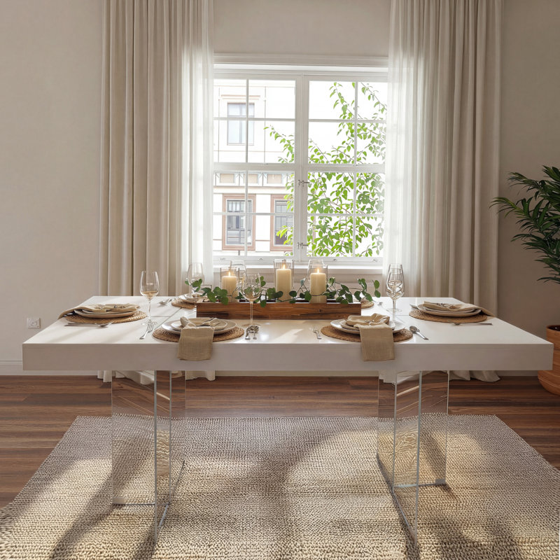 Kamario Glass Top Dining Table