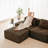 Boneless Wide Tufted Compression Corduroy Comfy Cloud Couch L-Shaped Modular Sectional Sofa Couch with Deep Seat and Movable Ottoman-2060431392-2060431393-2060431420