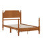 Lit poteau en bois traditionnel, lit plateforme rétro, aucun sommier requis-1183664661-1183664663
