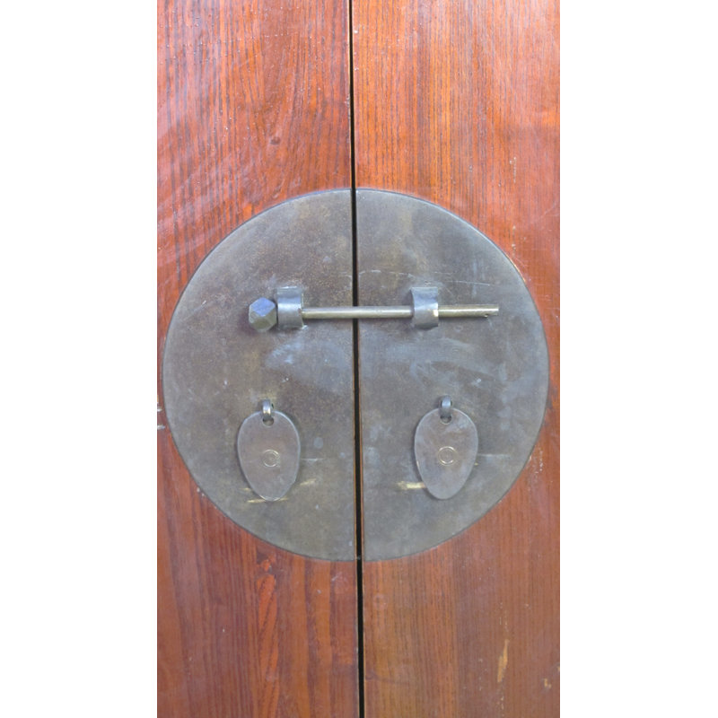 Ancient Chinese Elm Lacquered Cabinet