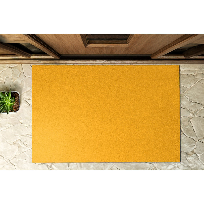 Non-Slip Outdoor Doormat, Mandarin