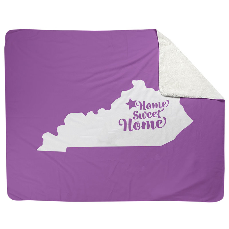 Jeté en polaires pour frankfort home, l 52,5 po x L 62,5 po, Violet
