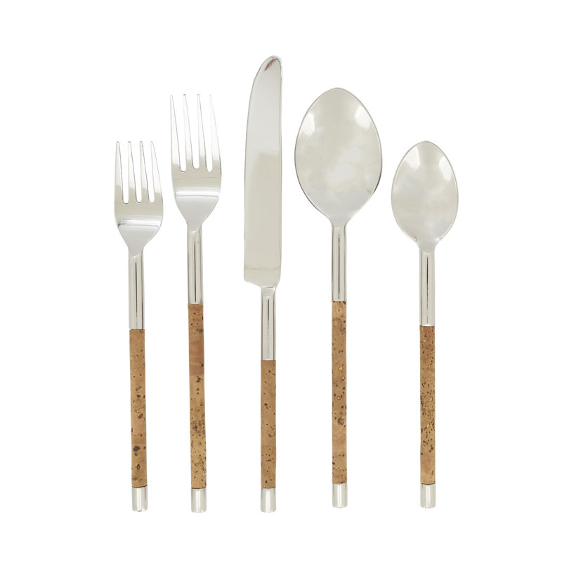 Ensemble de couverts en liège Artisan