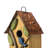 Strader Distressed Solid Wood Cottage Decorative Outdoor Garden Birdhouse with 3D Tree-1021354279