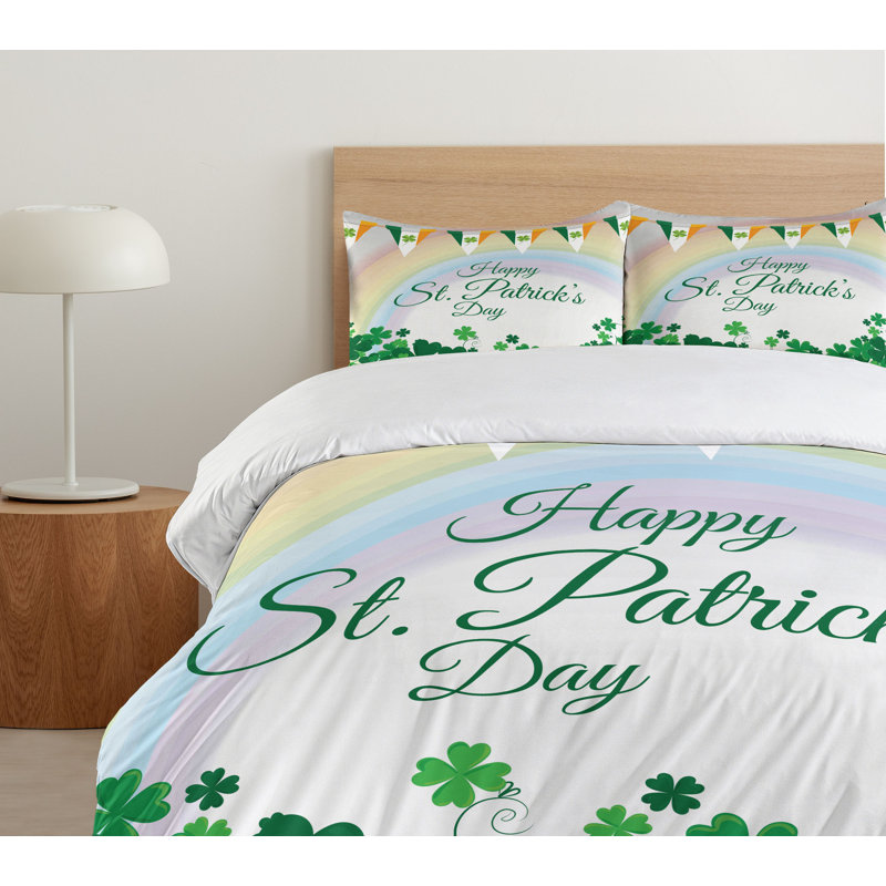 Eclectic Polyester Duvet Cover, Queen Duvet Cover + 2 Standard Shams