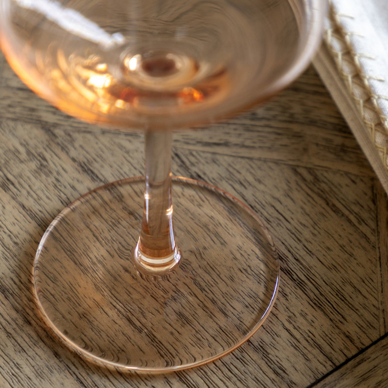 Wine Glass (4pk) 94x94x210mm, Amber