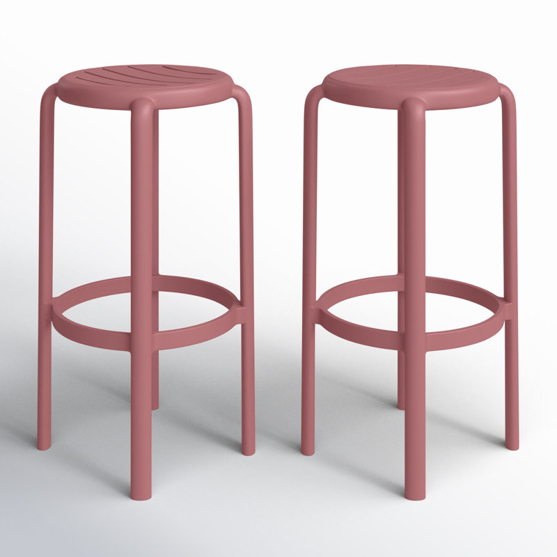 Tabouret de bar Awan, Très grand (siège d'une hauteur de 29,75 po), Marsala