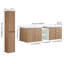 Meuble-lavabo de salle de bain avec lavabo et armoire d'appoint - 60 po, finition moderne, design élégant-2043209911