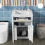 Meuble-lavabo simple 24,2 po avec plateau en céramique Friedy