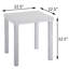 Table de bout haute brillance et chrome