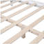 Structure de lit plateforme en bois, lit plateforme de style rétro avec support de traverse en bois-110088817