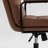 Office Chair,Mid Back Home Office Desk Task Chair With Wheels And Arms Ergonomic Pu Leather Computer Rolling Swivel Chair With Padded Armrest,The Back Of The Chair Can Recline 40°-854877284