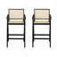 Tabouret de bar moderne 27 po avec siège canne 27 po