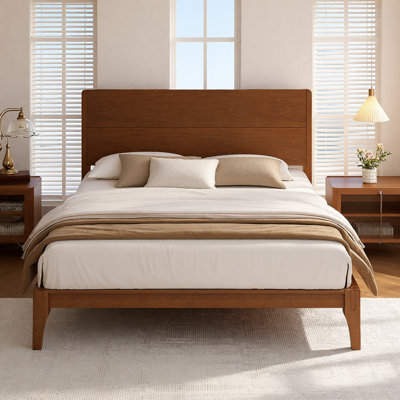 Platform Bed with Headboard by Winston Porter